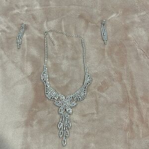 Necklace with matching earrings  